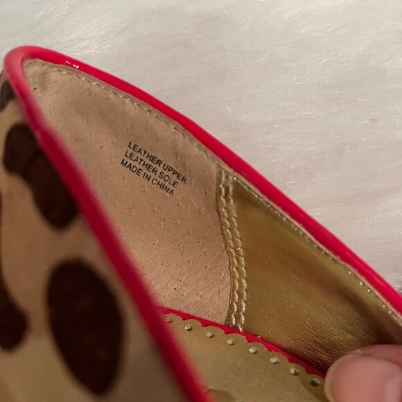 Martinez Valero Leather Calf Hair Leopard Multi Tone Heels Pumps Camel Red 5.5 - Picture 12 of 15